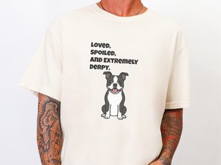 Derpy Boston Terrier doodle dog shirt - photo 8