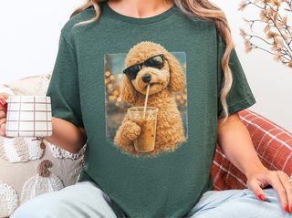 Goldendoodle Iced Coffee Cool Dog doodle dog shirt - photo 4
