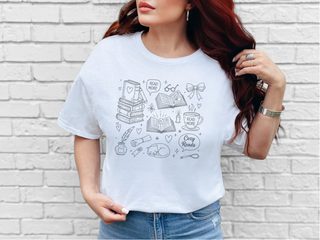 Cozy Reads Books Coffee and Cats funny shirt - photo 2