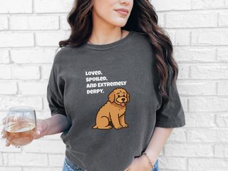 Derpy Golden Retriever doodle dog shirt - photo 3