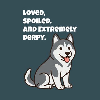 Derpy Husky Funny Husky Shirt Comfort Colors Siberian Husky Tee