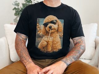 Goldendoodle Iced Coffee Cool Dog doodle dog shirt - photo 2