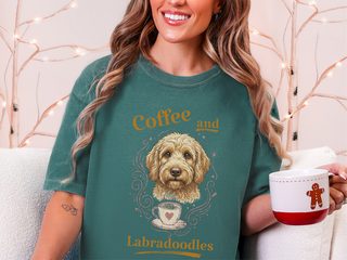 Coffee And Labradoodles doodle dog shirt - photo 5