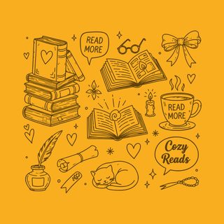 Cozy Reads Books Coffee Cats Tee - Book Lover Gift & Literary Art