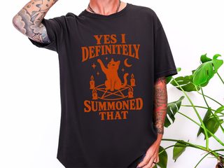 Summoned That Cat Pentagram Ritual funny shirt - photo 2