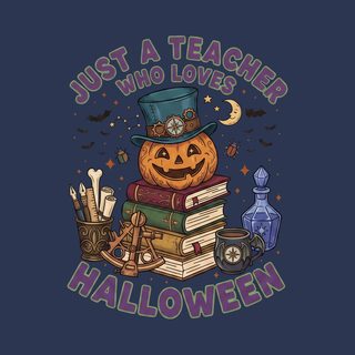 Just A Teacher Who Loves Halloween Shirt Comfort Colors Spooky Tee