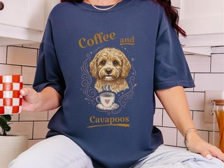 Coffee And Cavapoos doodle dog shirt - photo 8