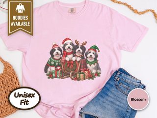 Sheepadoodles In Christmas Sleigh doodle dog shirt - photo 7