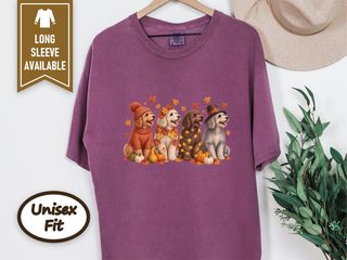 Colorful Watercolor Fall Goldendoodles doodle dog shirt - photo 6