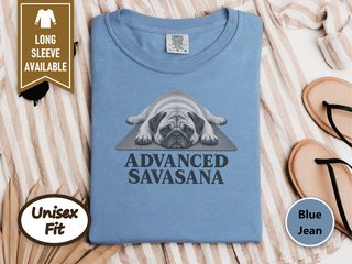 Pug Advanced Savasana Yoga doodle dog shirt - photo 6