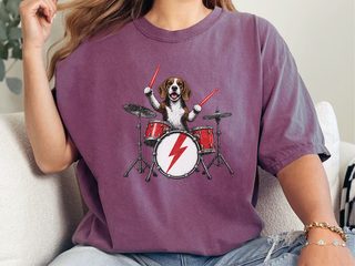 Beagle Rock Drummer doodle dog shirt - photo 7