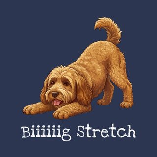 Golden Doodle Big Stretch Tee: Funny Goldendoodle Lover Gift
