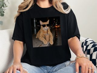 Cool Orange Cat Iced Coffee funny shirt - photo 2