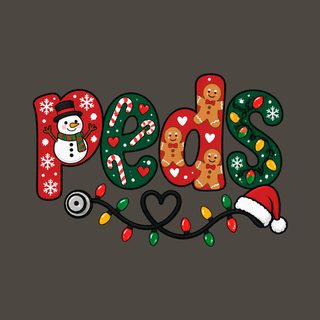 Christmas Peds Nurse Stethoscope Nursing Christmas Shirt Apparel