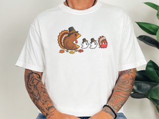 Thanksgiving Turkey Arcade Chase funny shirt - photo 3