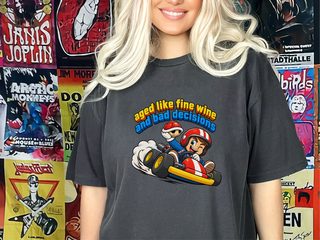 Kart Racer Bad Decisions funny shirt - photo 5