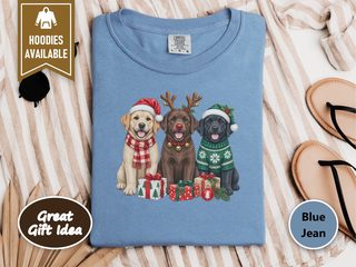 Three Labrador Christmas Dogs doodle dog shirt - photo 8