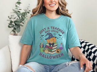 Just A Teacher Who Loves Halloween funny shirt - photo 8