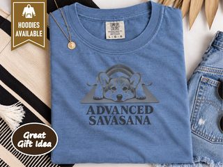 Corgi Advanced Savasana Yoga doodle dog shirt - photo 7