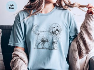 Goldendoodle Sketch funny shirt - photo 5