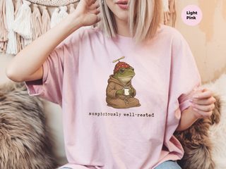 Suspiciously Well-Rested funny shirt - photo 7