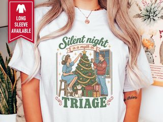 Silent Night Triage Christmas Scene funny shirt - photo 1