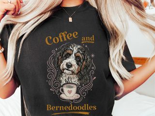 Coffee And Bernedoodles doodle dog shirt - photo 1
