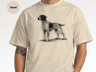 German Shorthaired Pointer Sketch funny shirt - photo 7
