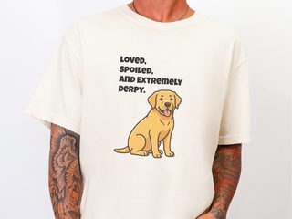 Derpy Yellow Labrador Retriever doodle dog shirt - photo 7