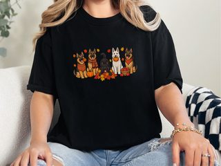 German Shepherd Autumn Fun doodle dog shirt - photo 4