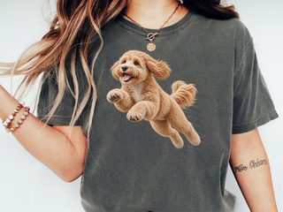 Running Maltipoo Speed Lines doodle dog shirt - photo 1