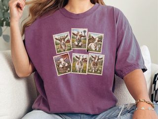 Vintage Stamp Goat Collage funny shirt - photo 5