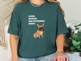 Derpy French Bulldog doodle dog shirt - photo 7