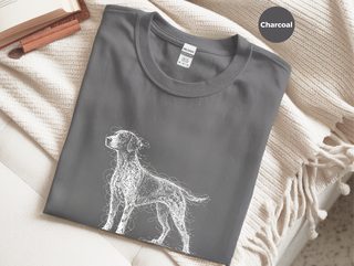 German Shorthaired Pointer Sketch funny shirt - photo 4