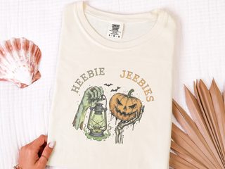Zombie Lantern Pumpkin Heebie Jeebies funny shirt - photo 8