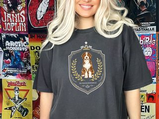 Comfort Colors Aussiedoodle Royal Crest doodle dog shirt - photo 3
