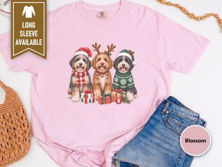 Festive Aussiedoodle Trio doodle dog shirt - photo 4