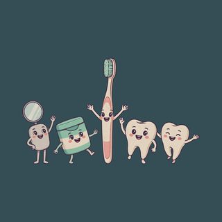 Dentist Teeth And Brush Comfort Colors Dental Office Wear Shirt