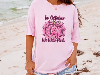 Pink Ribbon Leopard Pumpkin funny shirt - photo 5