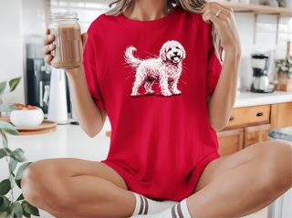 Goldendoodle Sketch funny shirt - photo 6