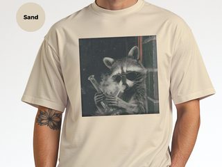 Raccoon Hitting A Bong funny shirt - photo 7