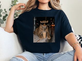 Leopard Drinking Iced Coffee funny shirt - photo 3