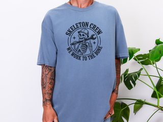 Skeleton Crew Construction Worker funny shirt - photo 8