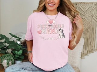 Comfort Colors Sheepadoodle Mama doodle dog shirt - photo 5