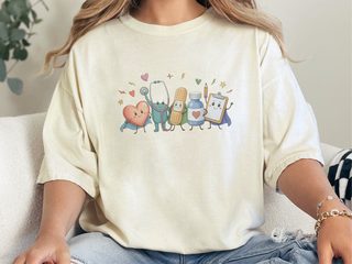 Healthcare Doodle Heroes funny shirt - photo 7