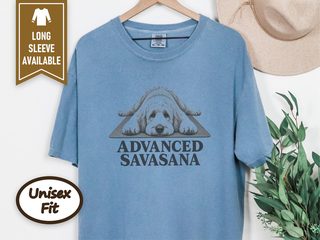Advanced Savasana Goldendoodle Yoga doodle dog shirt - photo 7