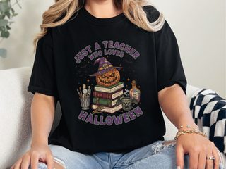 Just A Teacher Who Loves Halloween_3 funny shirt - photo 3
