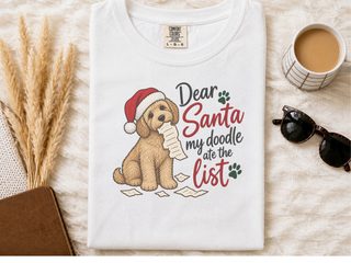 Goldendoodle Ate The List Christmas doodle dog shirt - photo 2
