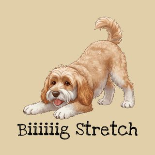 Labradoodle Big Stretch T-Shirt: Funny Dog Lover Graphic Tee