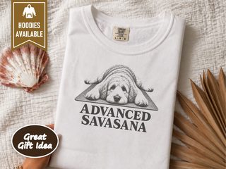 Labradoodle Advanced Savasana Yoga doodle dog shirt - photo 1